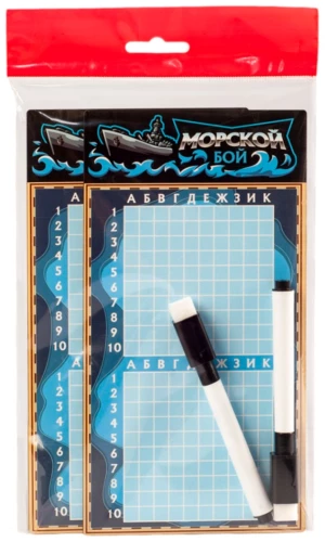 Board game Battleship with markers