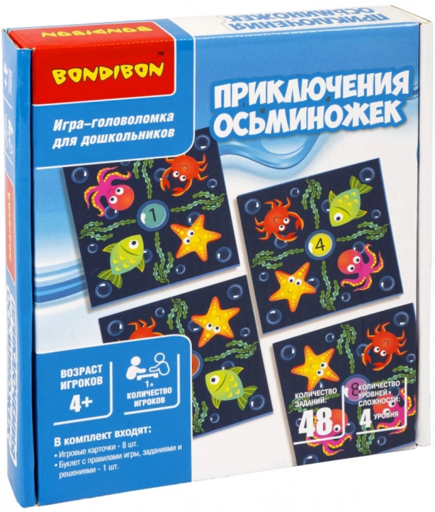 Bondibon board puzzle game Octopus Adventure