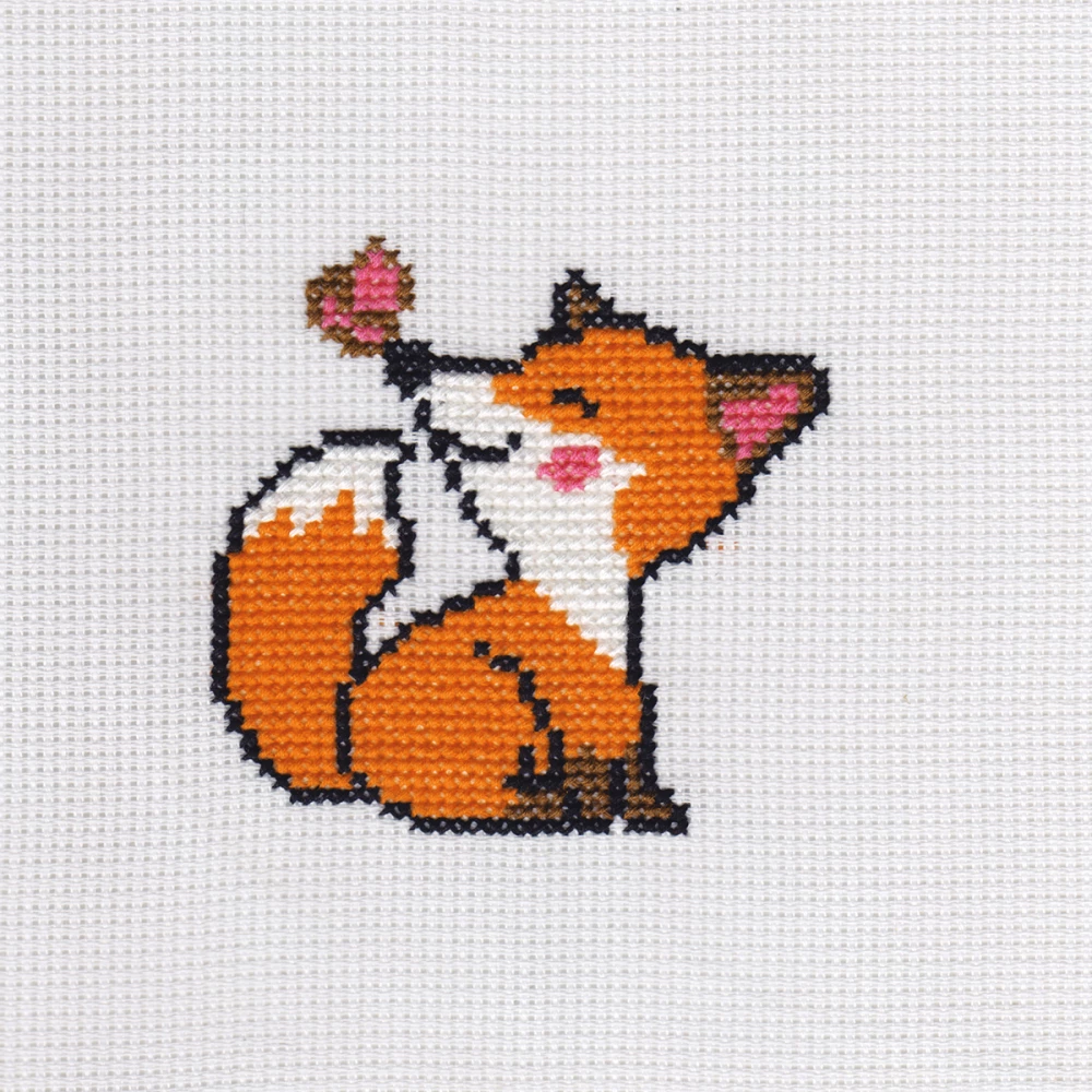 Embroidery kit Little Fox