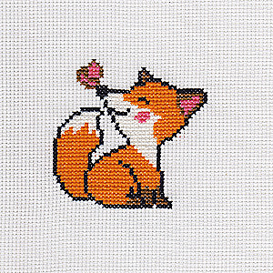 Embroidery kit Little Fox