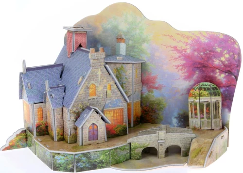 3D foam board puzzles Warm home