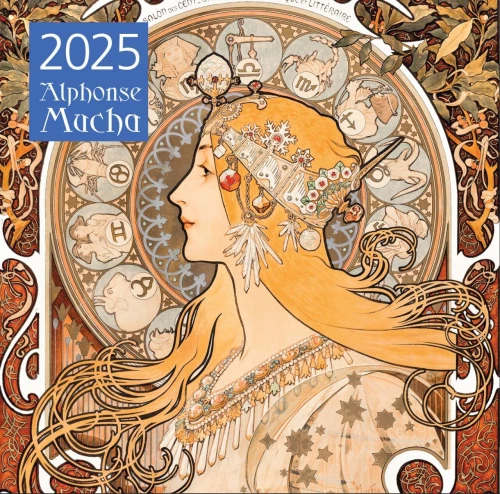 Alphonse Mucha. Wall calendar for 2025 (300x300 mm)