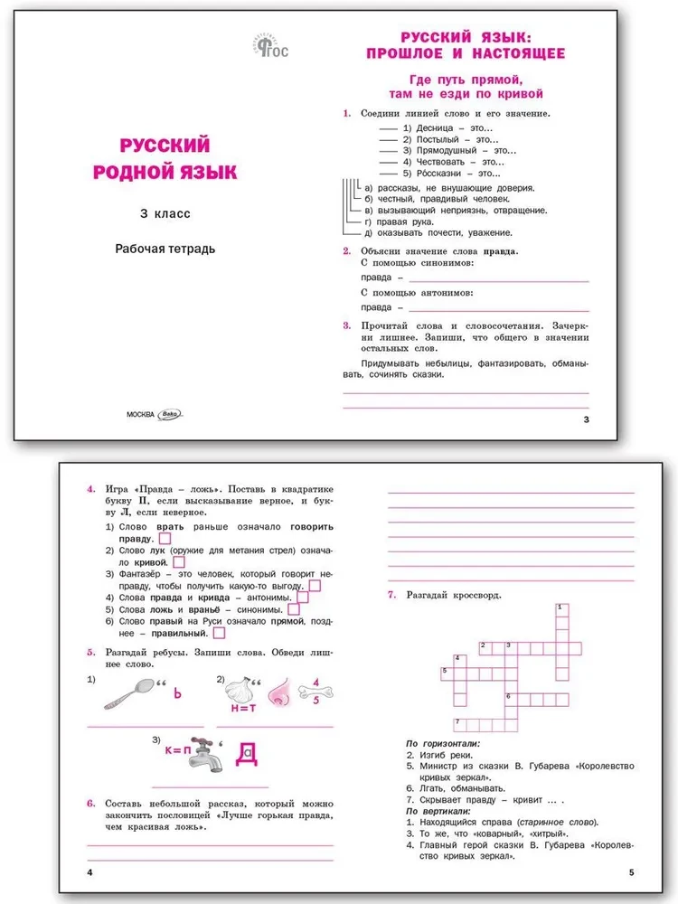 Русский родной язык. 3 класс. Рабочая тетрадь