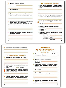 Literary reading in the native Russian language. 3rd grade. Workbook