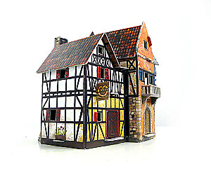 Assembled cardboard model Bakery