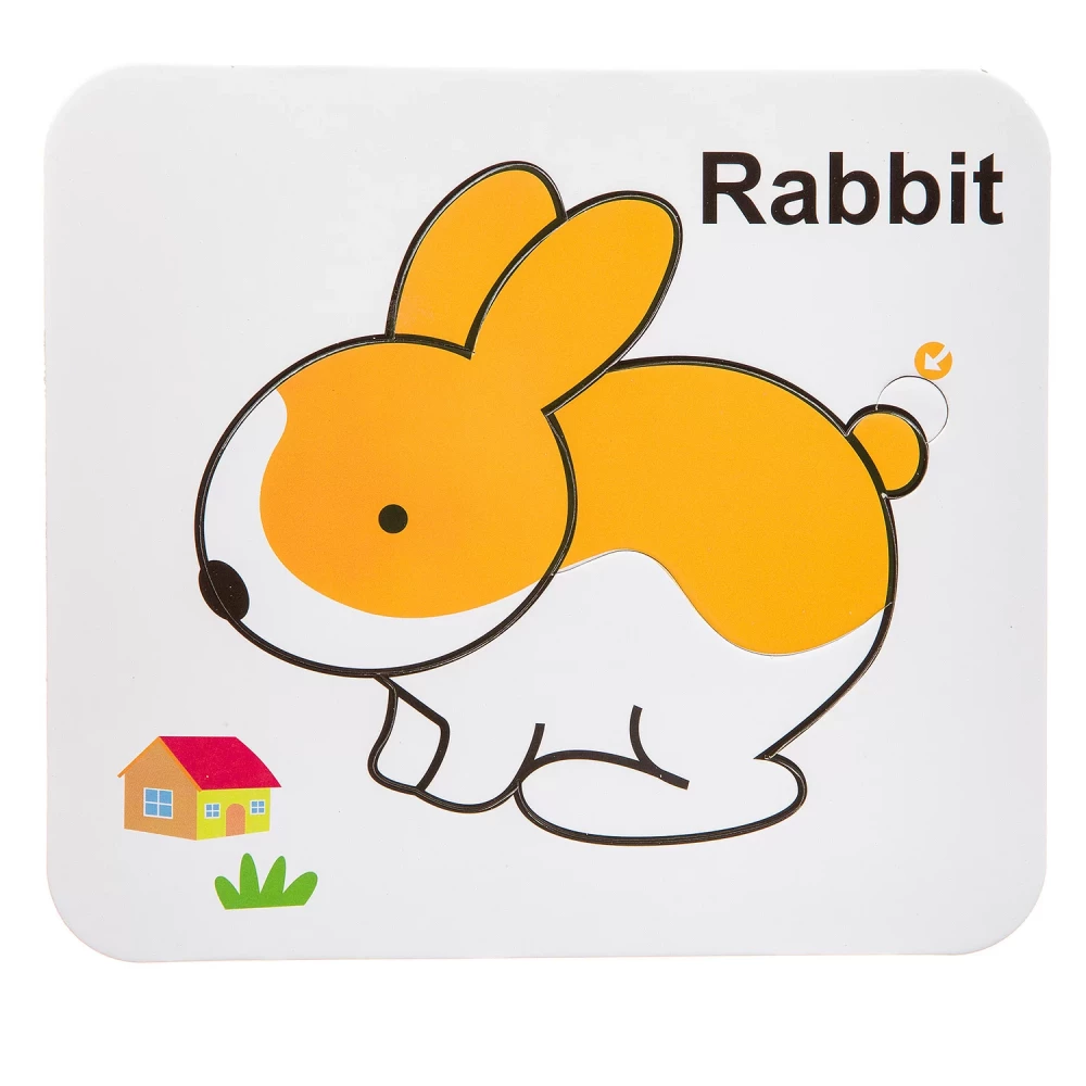 Reusable water coloring puzzle Rabbit