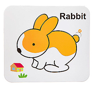 Reusable water coloring puzzle Rabbit