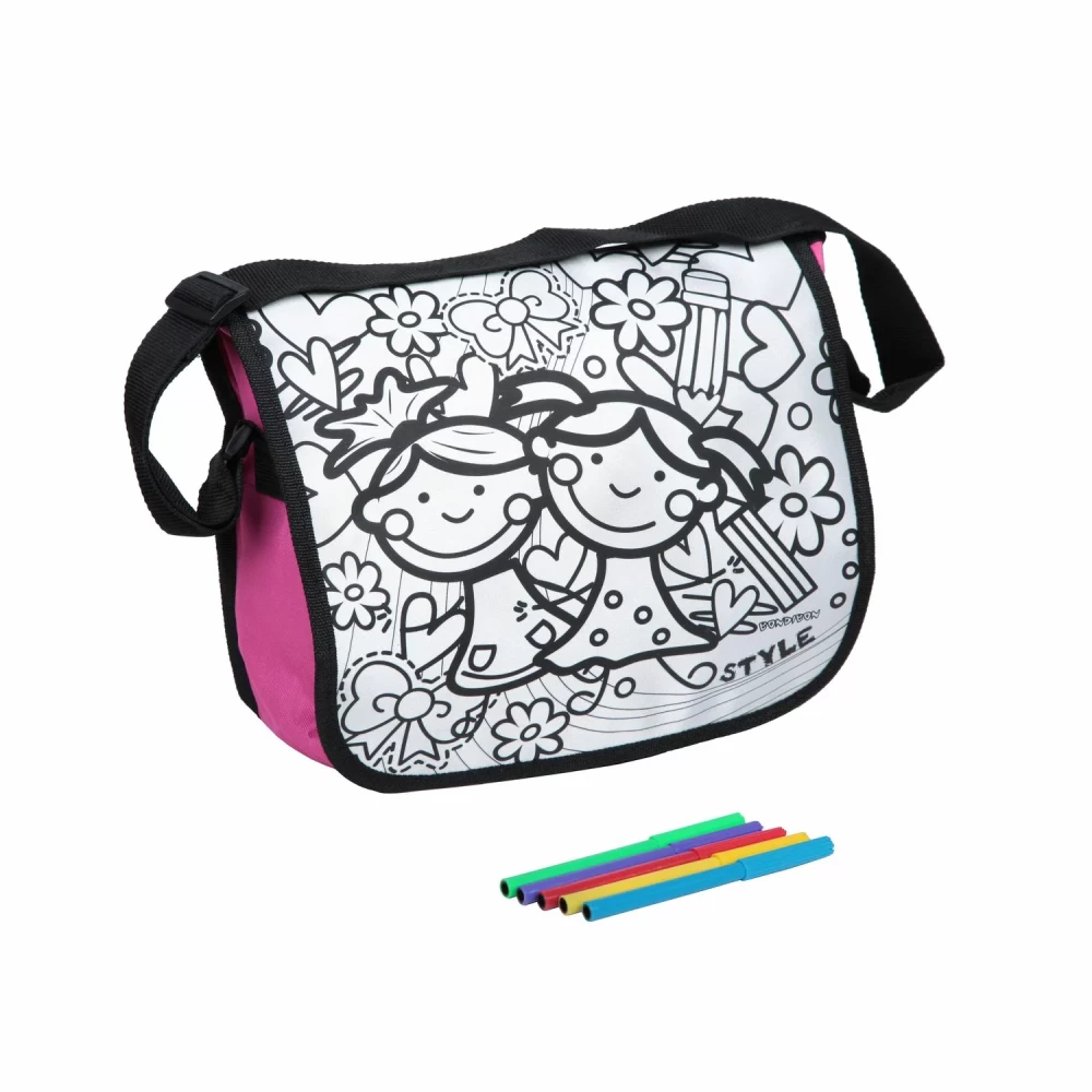 Coloring set Messenger bag with girlfriends