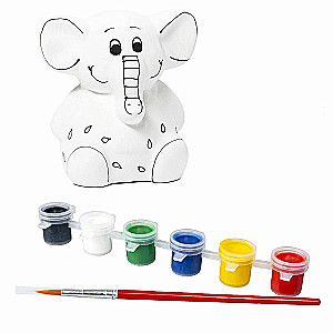 Set for creativity Piggy bank-gift. Baby elephant