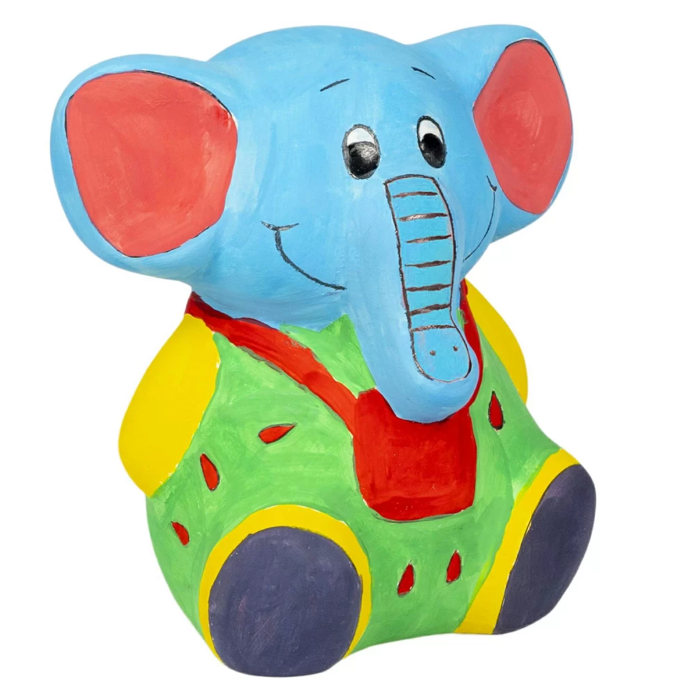 Set for creativity Piggy bank-gift. Baby elephant