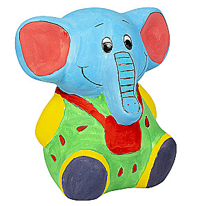 Set for creativity Piggy bank-gift. Baby elephant