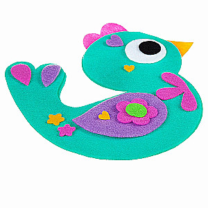 Creative set Felt toy. Bird