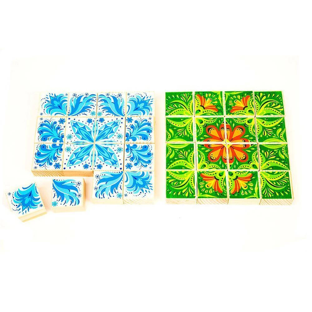 Puzzles Kaleidoscope. Winter, summer