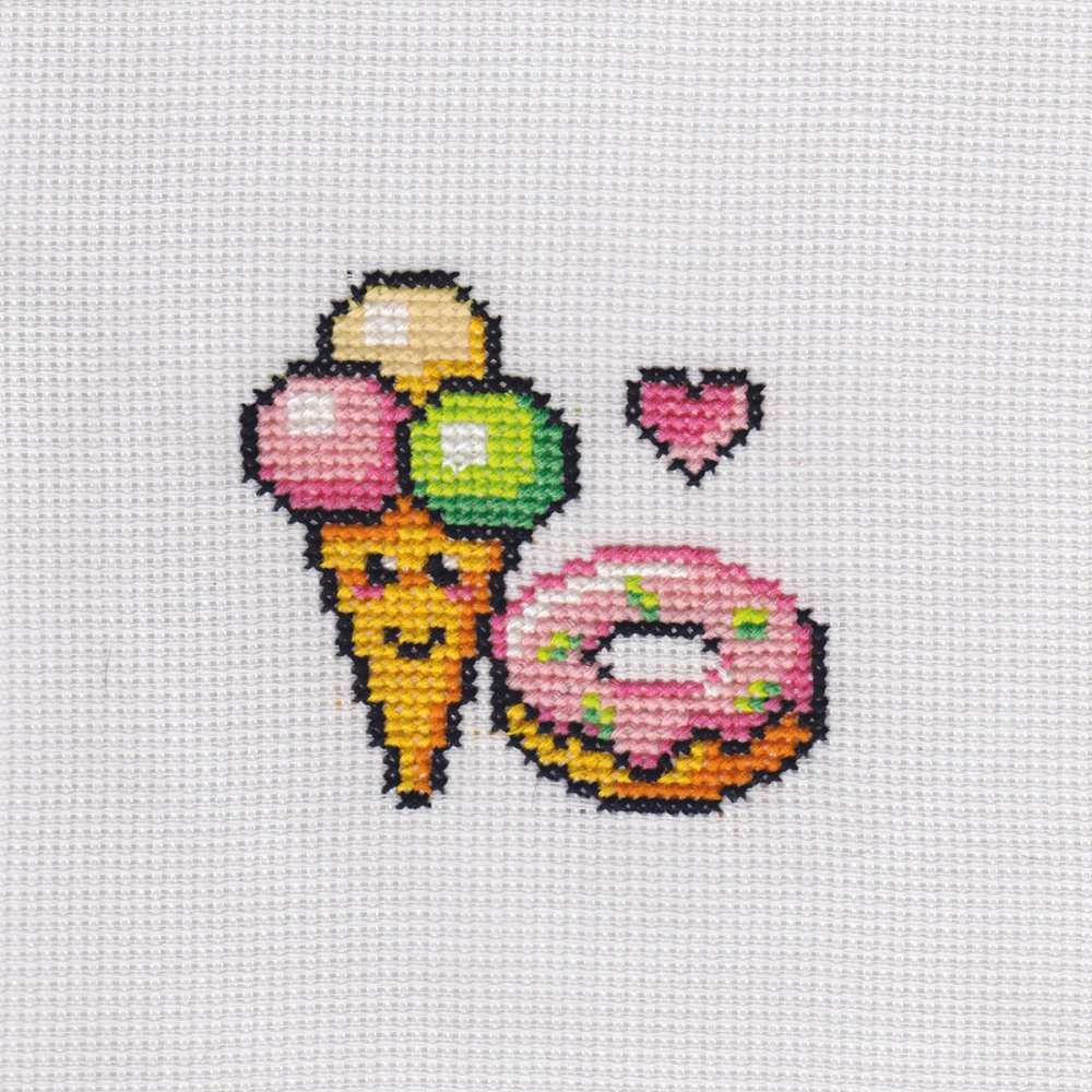 DIY embroidery kit Sweets