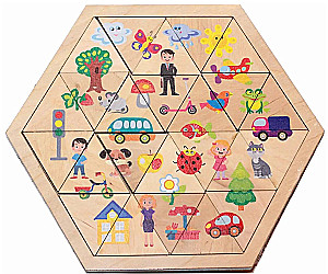 Wooden puzzle The world around