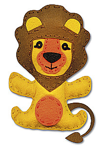 DIY soft felt toy Lion Cub