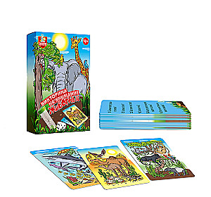 Board game Attention Quiz. Animals