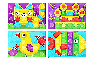 Mosaic for kids in a suitcase Cat