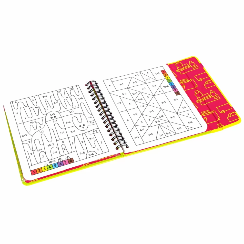 Mini-games for the road Coloring puzzles 2 with colored pencils