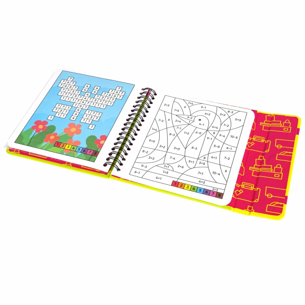 Mini-games for the road Coloring puzzles 2 with colored pencils