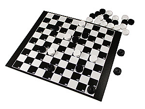 Board game Checkers-Backgammon