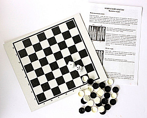 Board game Checkers-Backgammon