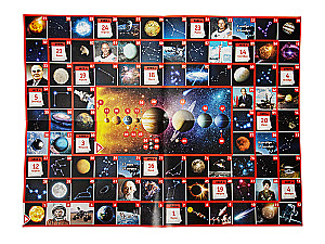 Walking board game Photo quiz. Great space journey