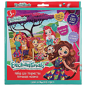 MultiArt. Алмазная мозаика Enchantimals 20х20 см