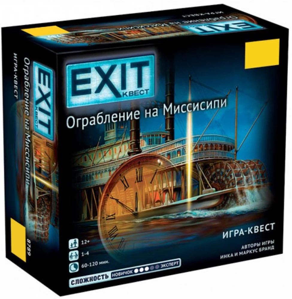 Настольная игра - Exit Квест. Ограбление на Миссисипи