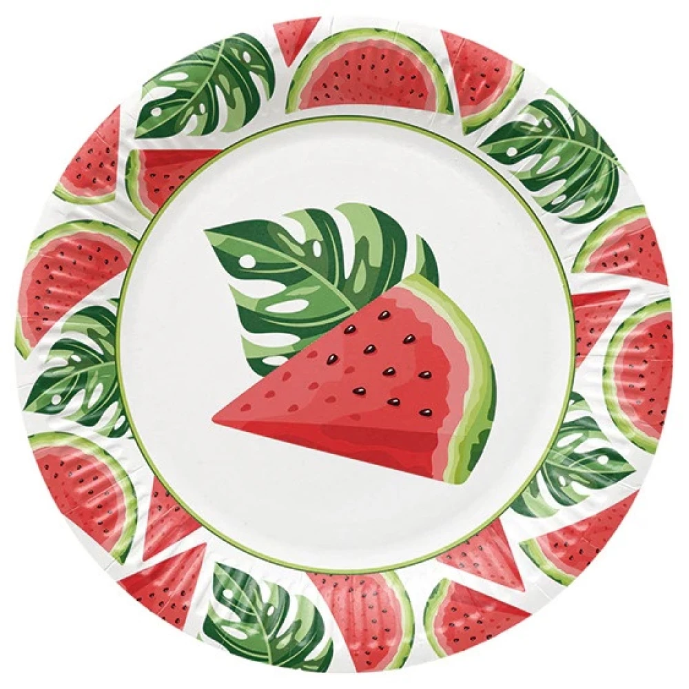 Одноразовые тарелки Tasty Watermelons (8 шт.)