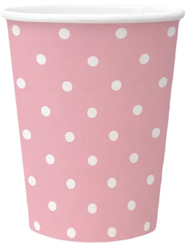 Одноразовый стаканчик Dots Light Pink 250 мл