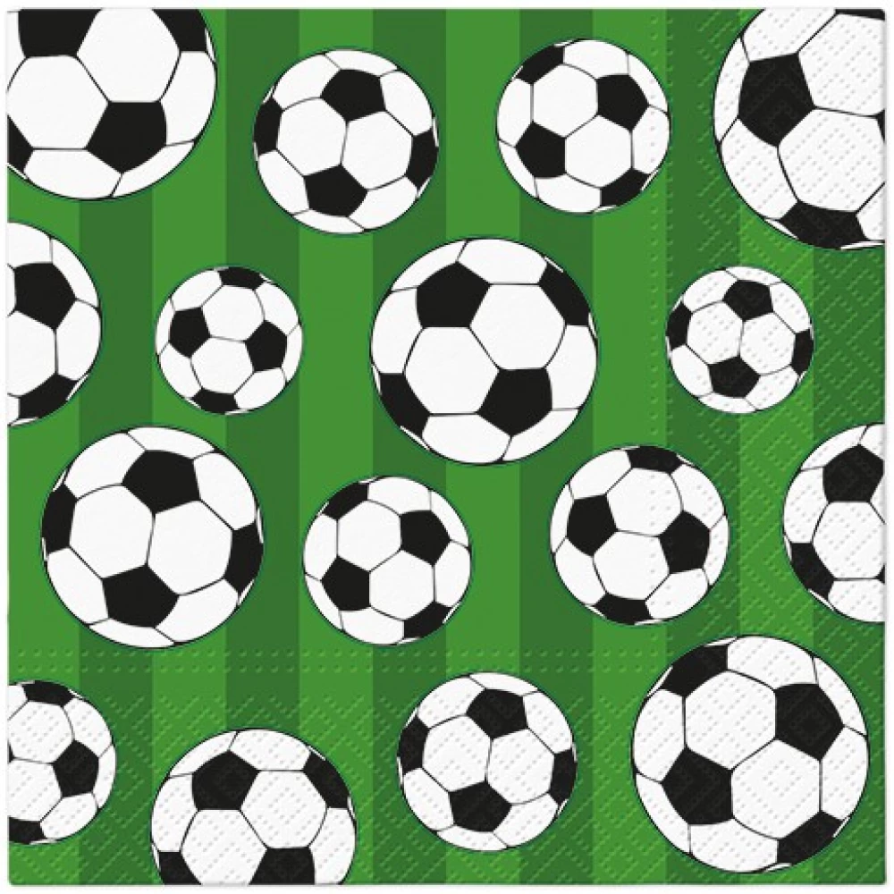 Салфетки Soccer ball, 33x33 см, 20 штук