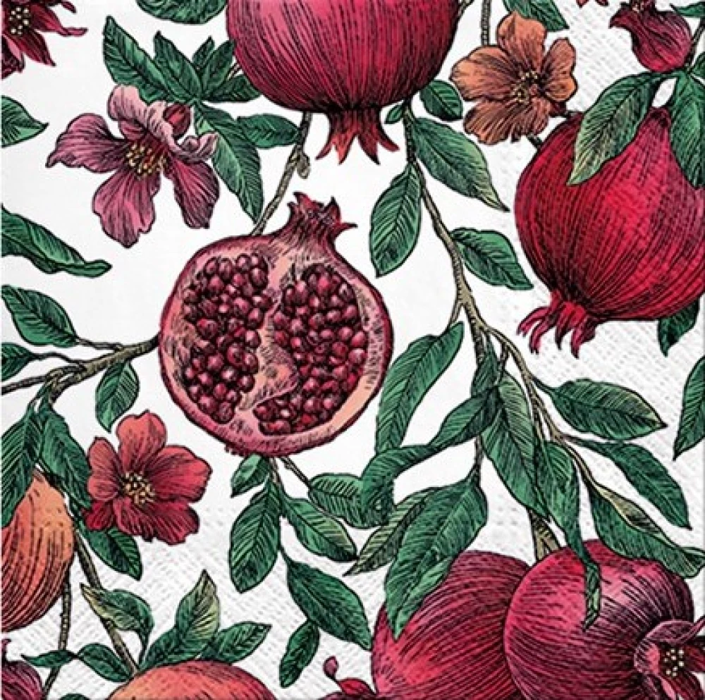 Салфетки Pomegranate, 33x33 см, 20 штук