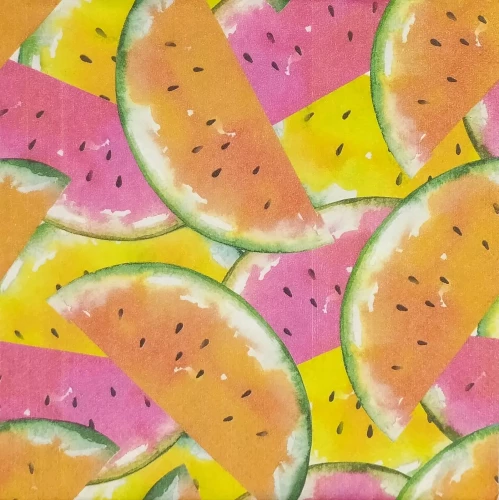 Салфетки Juicy Watermelons, 33x33 см, 20 штук