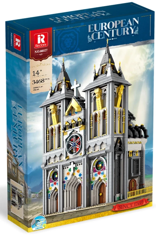 Medieval Europe Constructor. Cathedral with lighting, 3468 pieces