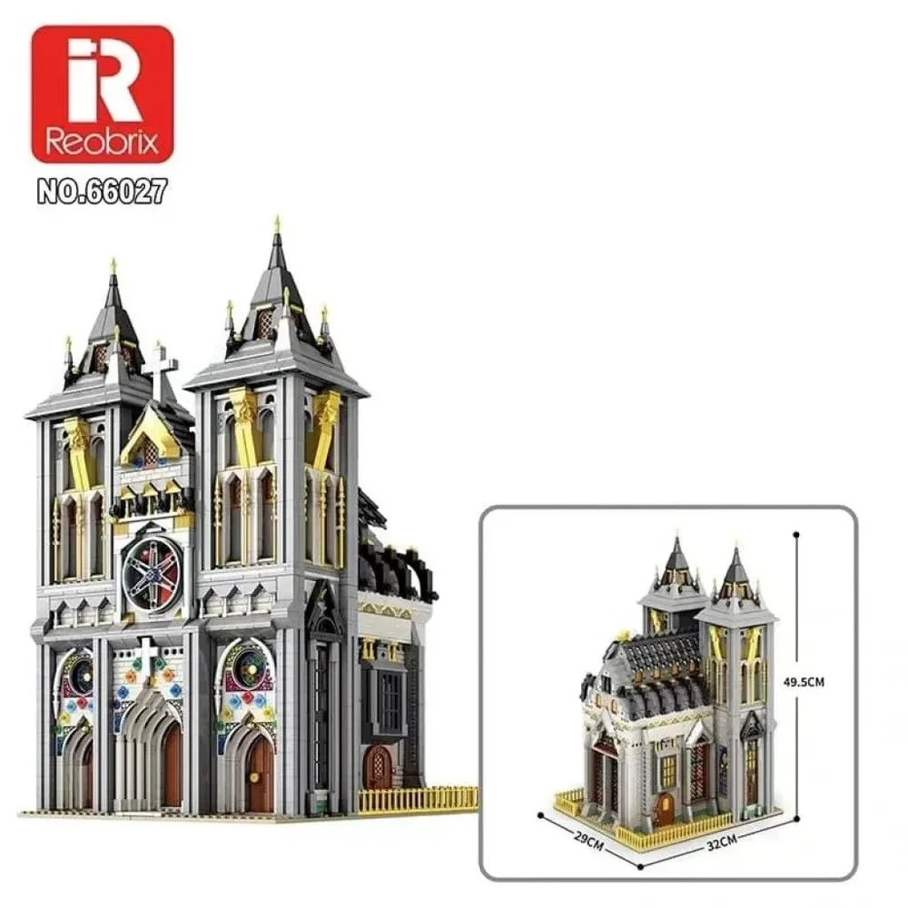 Medieval Europe Constructor. Cathedral with lighting, 3468 pieces