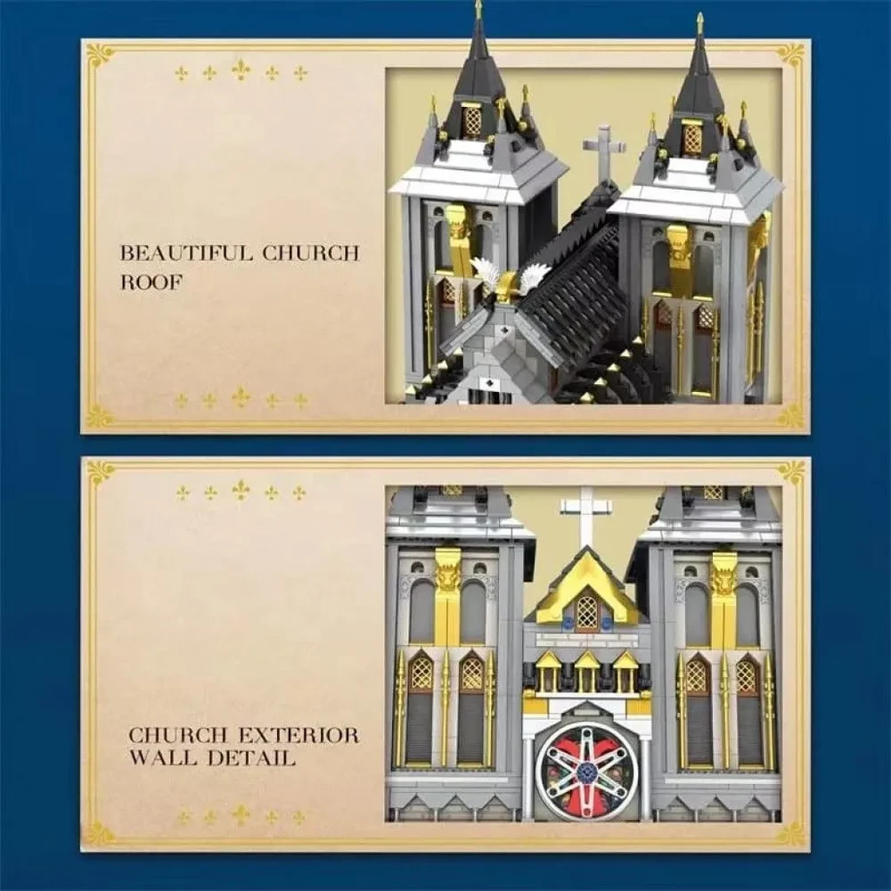 Medieval Europe Constructor. Cathedral with lighting, 3468 pieces