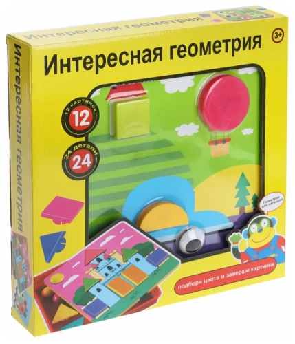 Настольная игра - Интересная геометрия, 24 детали