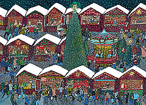 Advent Calendar. New Year Fair