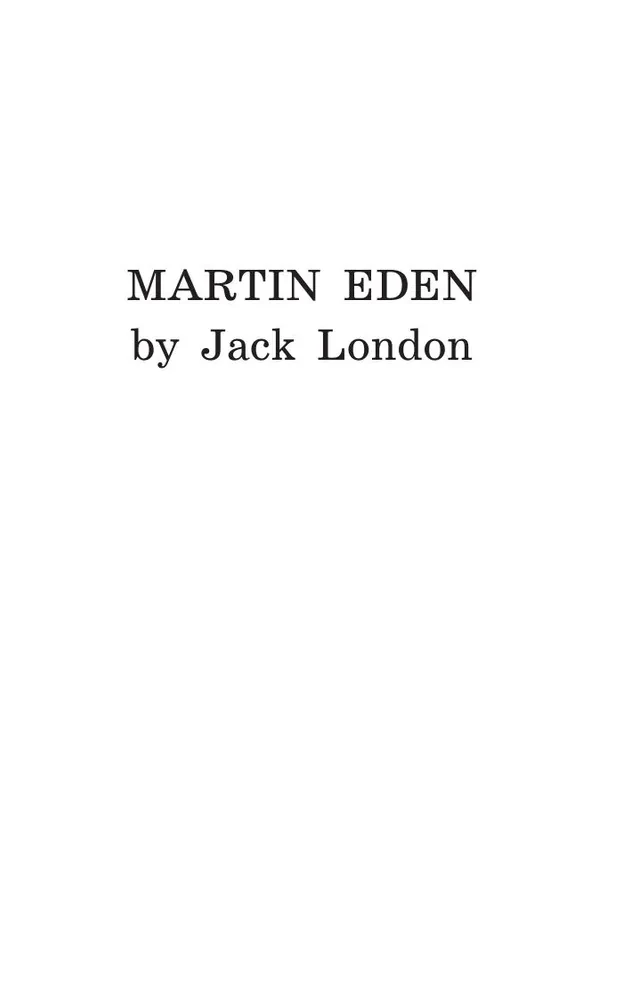 Martin Eden. In English