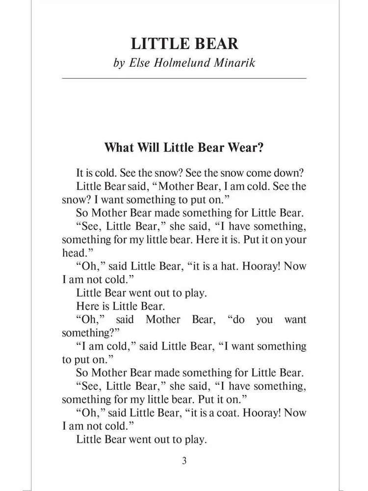 Little Bear and Other Stories. A Reading Book in English for 3rd to 4th Grades