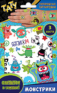 Stickers - Glowing Tattoos Monsters