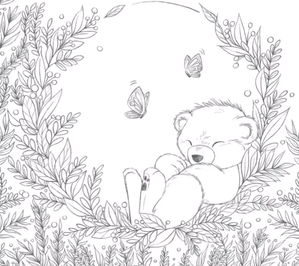 My dear teddy bear. Coloring 100+ drawings of your favorite childhood toy