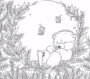 My dear teddy bear. Coloring 100+ drawings of your favorite childhood toy