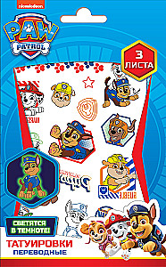 Stickers - Glow in the Dark Tattoos Paw Patrol