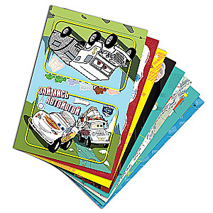 Coloring Cards with Stickers. Cars. Ready, Set, Go!