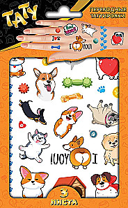 Stickers - Tattoos of Corgis and Other Dogs