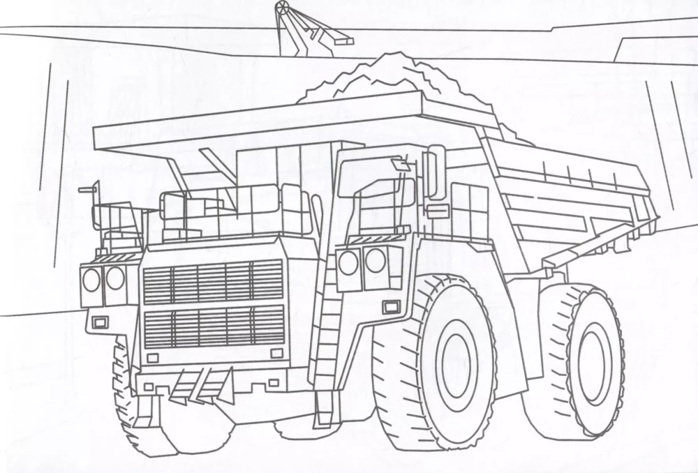 Coloring Book. Construction Equipment