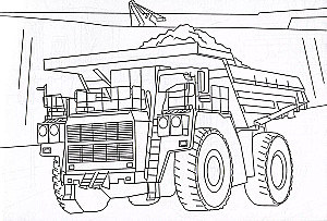 Coloring Book. Construction Equipment