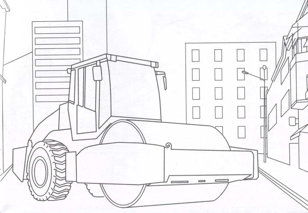 Coloring Book. Construction Equipment